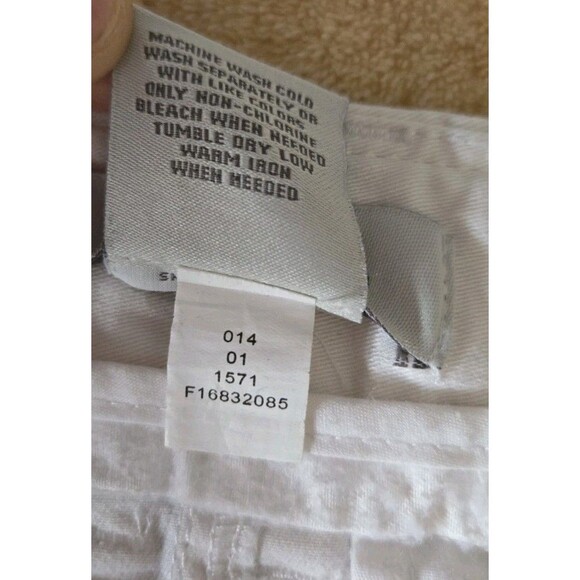 Merona All White Skirt Knee Length Midi Pencil Women Size 4 Pockets Uniform Work - Picture 6 of 6